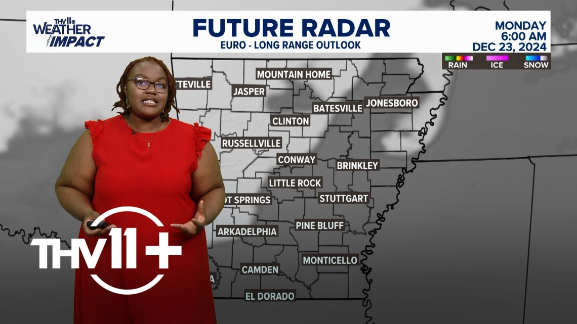 THV11+ weather forecast December 21, 2024