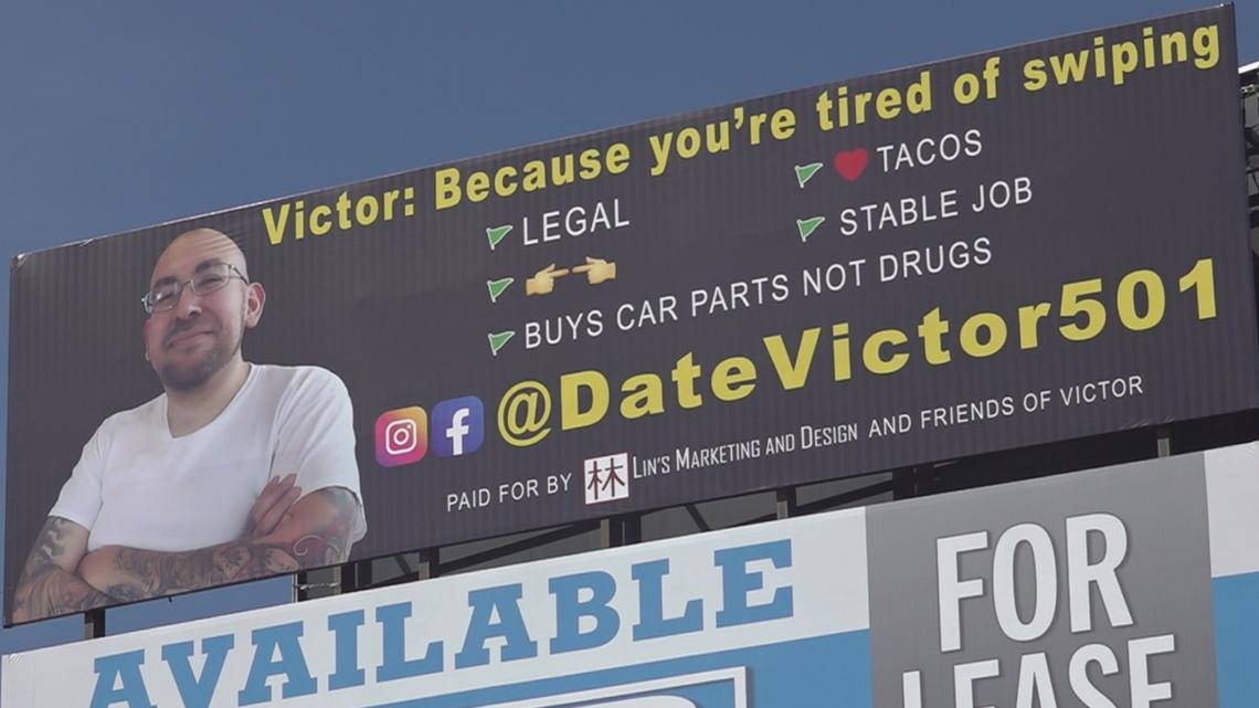 Swipe right? | Arkansas men turn friend's dating app profile into a billboard