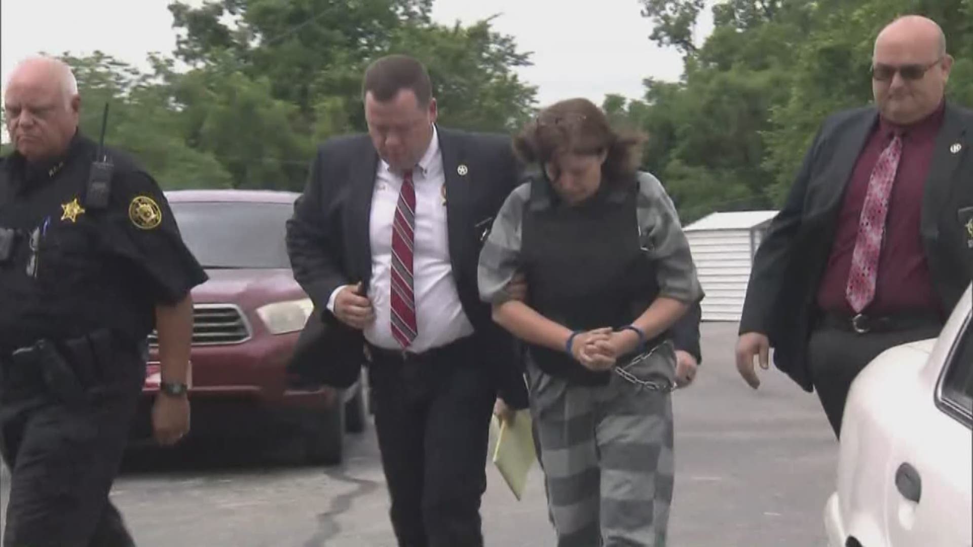 The woman accused of killing former state Senator Linda Collins-Smith pleads not guilty on different charges.