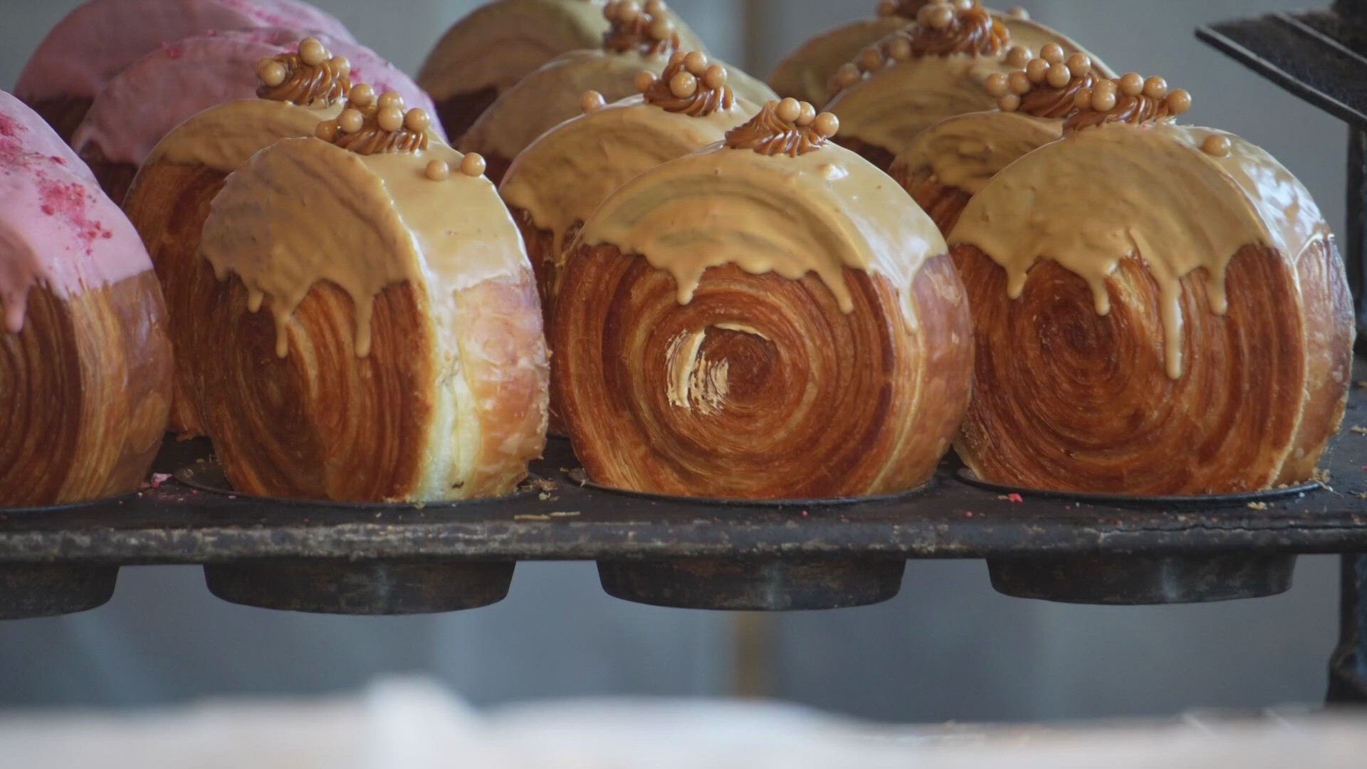 Izzio Bakery in RiNo offers creative croissants that have gone viral on social media recently.