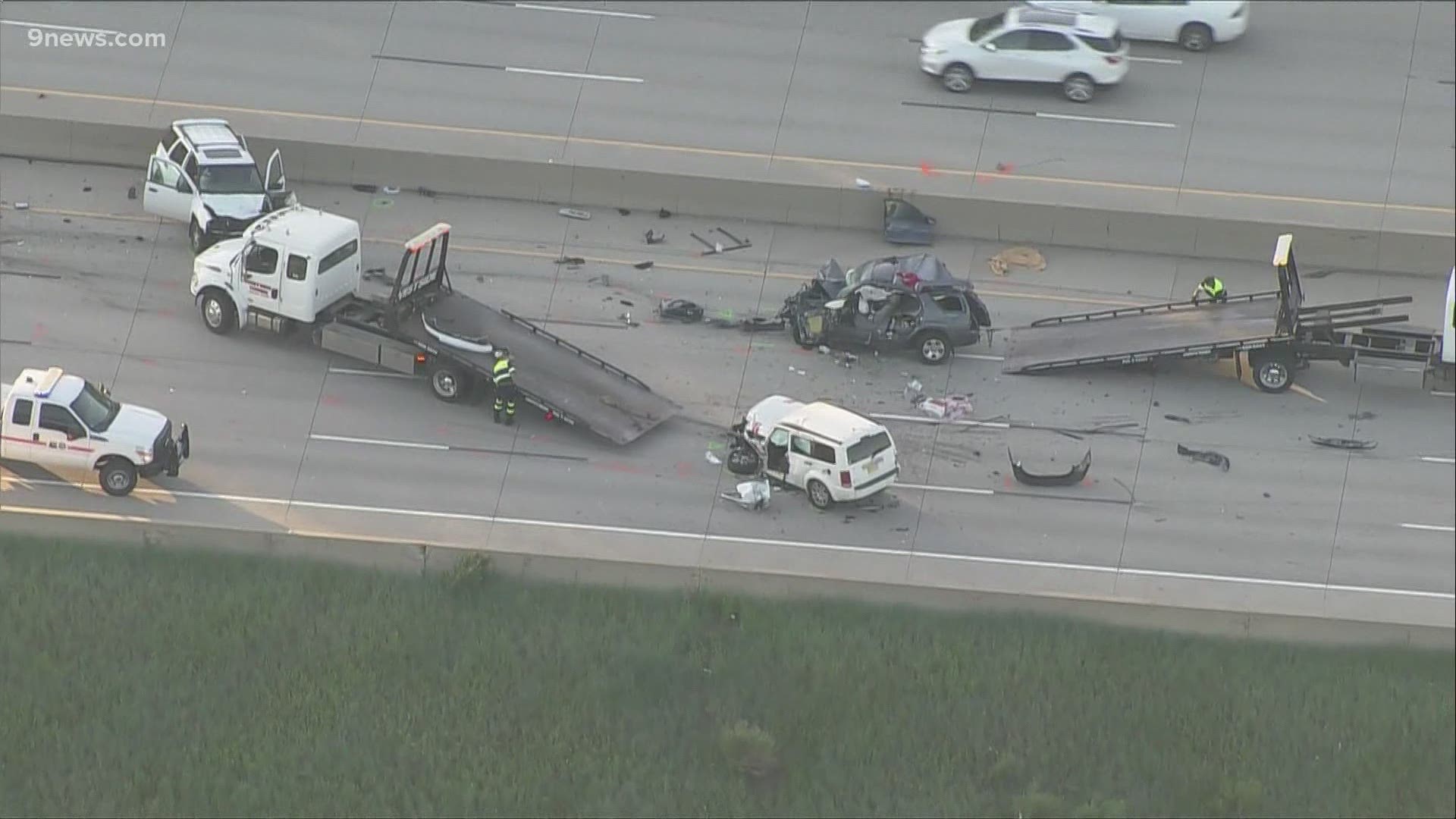 I-25 reopens near Castle Rock after multi-vehicle crash | thv11.com