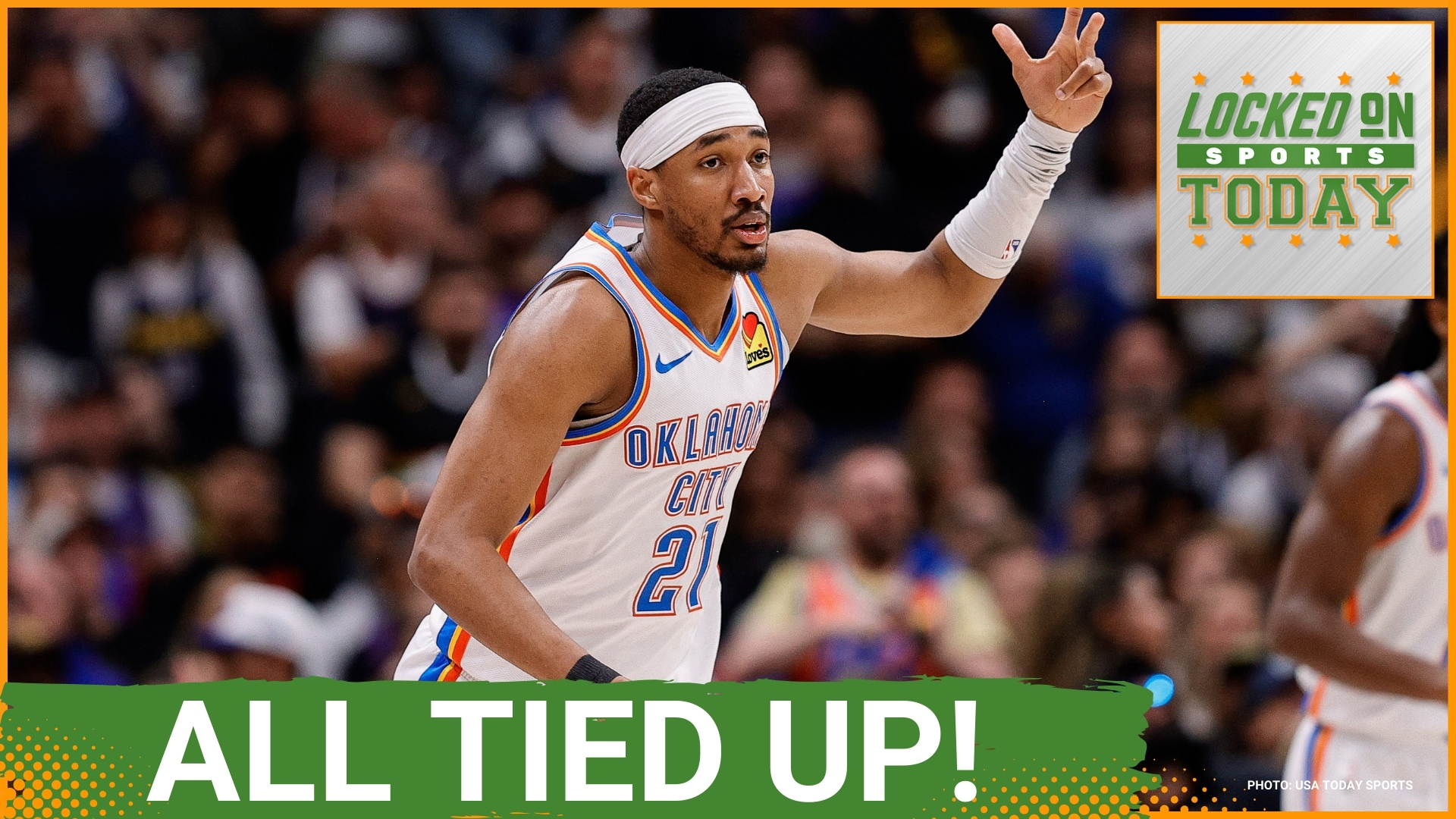 The Thunder evened their series vs the Nuggets after a defensive struggle in Game 4. Also, the Cavs were blown out of the water by the Pacers.