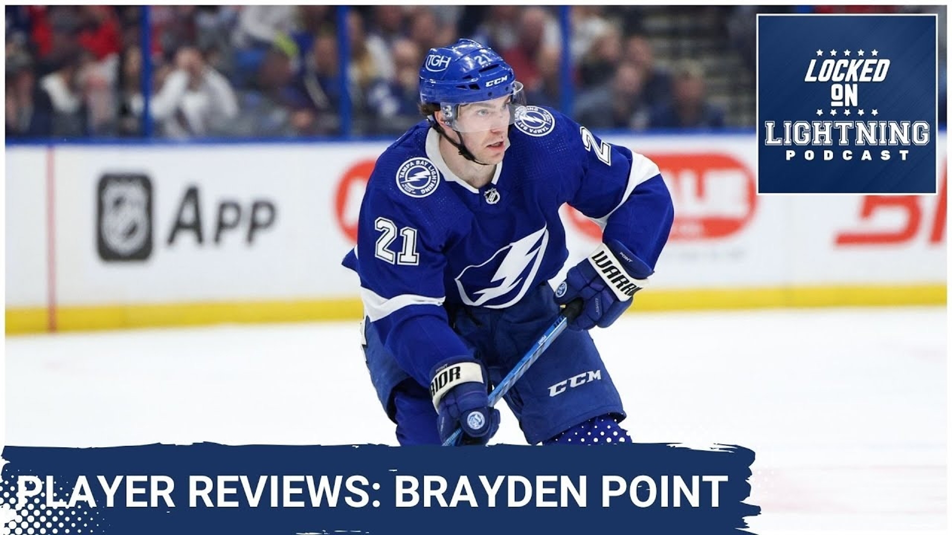 Brayden Point followed up his previous 50-goal season by notching 46 goals in his 2023-24 campaign.