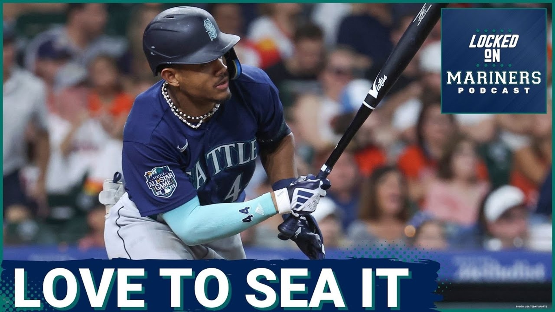 The Mariners have secured a series split against the rival Astros after destroying Houston with a 9-run fourth inning and some solid pitching from Luis Castillo.