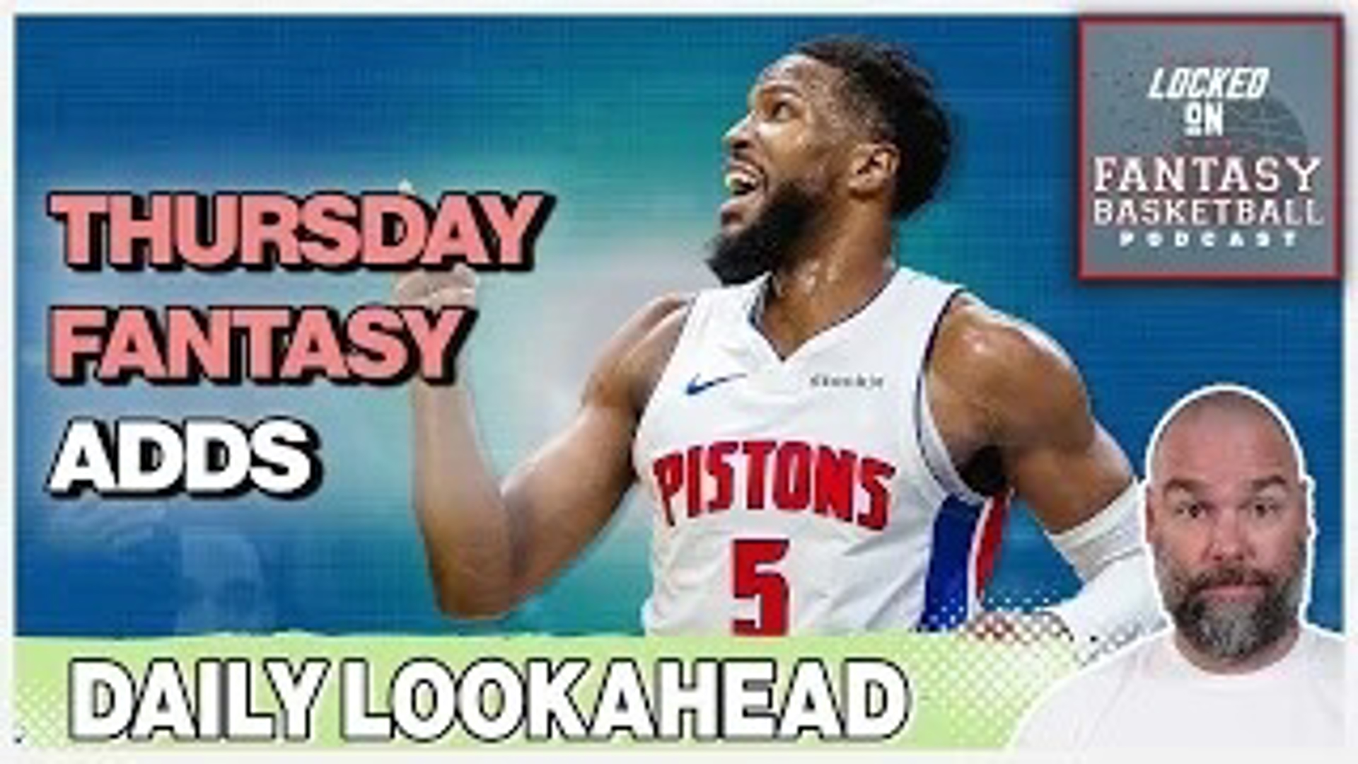 Get ready for a thrilling NBA Fantasy Basketball journey as we break down Thursday's NBA games, featuring the Detroit Pistons, Boston Celtics, Toronto Raptors & more