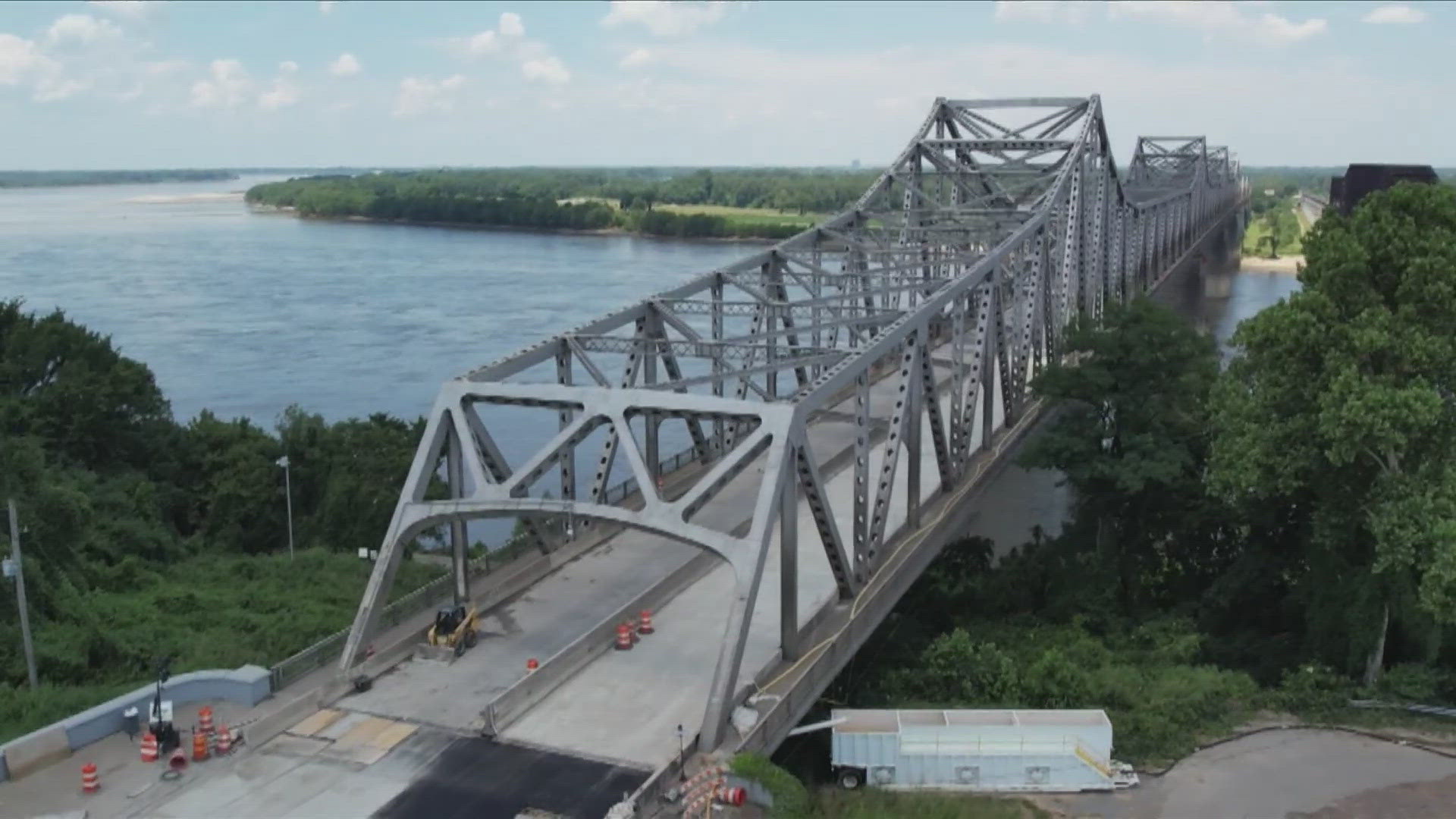 Gov. Sarah Huckabee Sanders says it's the "largest shared infrastructure project" between Arkansas and Tennessee in the two states' history.