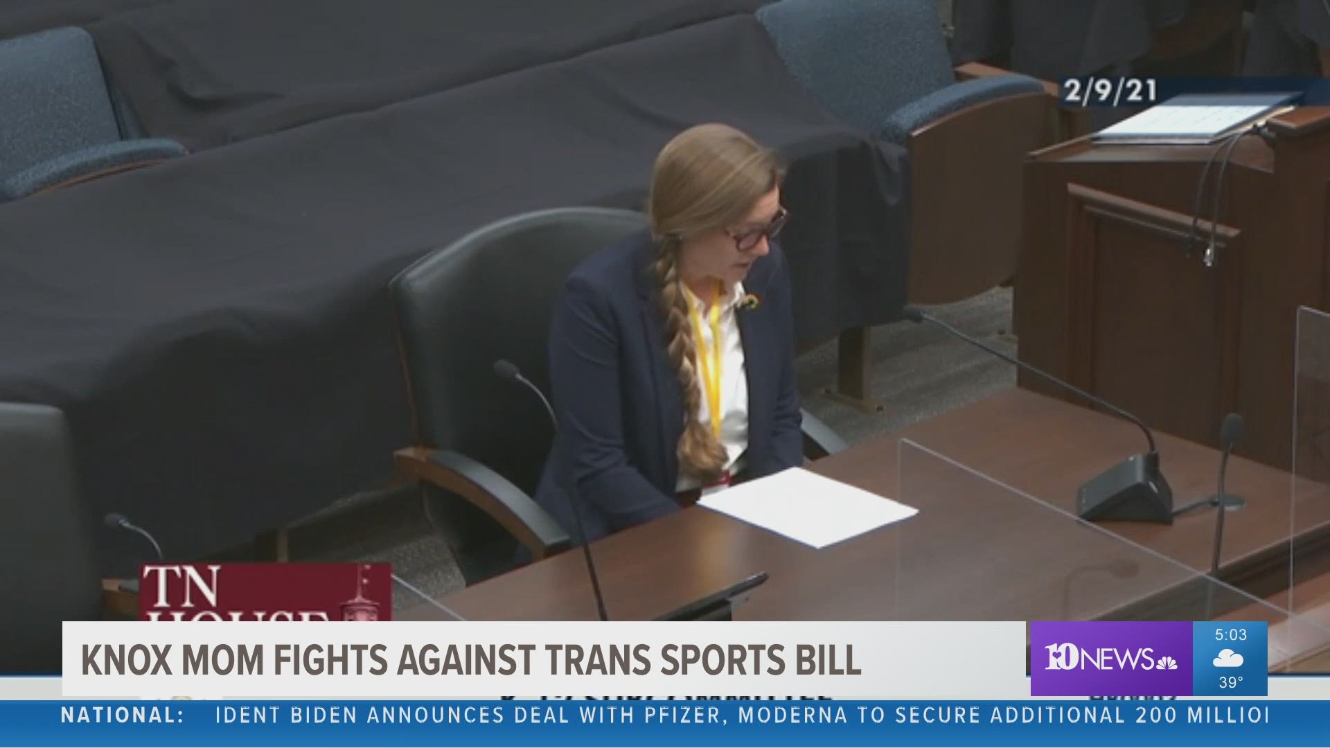 A proposed bill would ban transgender athletes in public schools from playing on the sports team that aligns with their gender identity.
