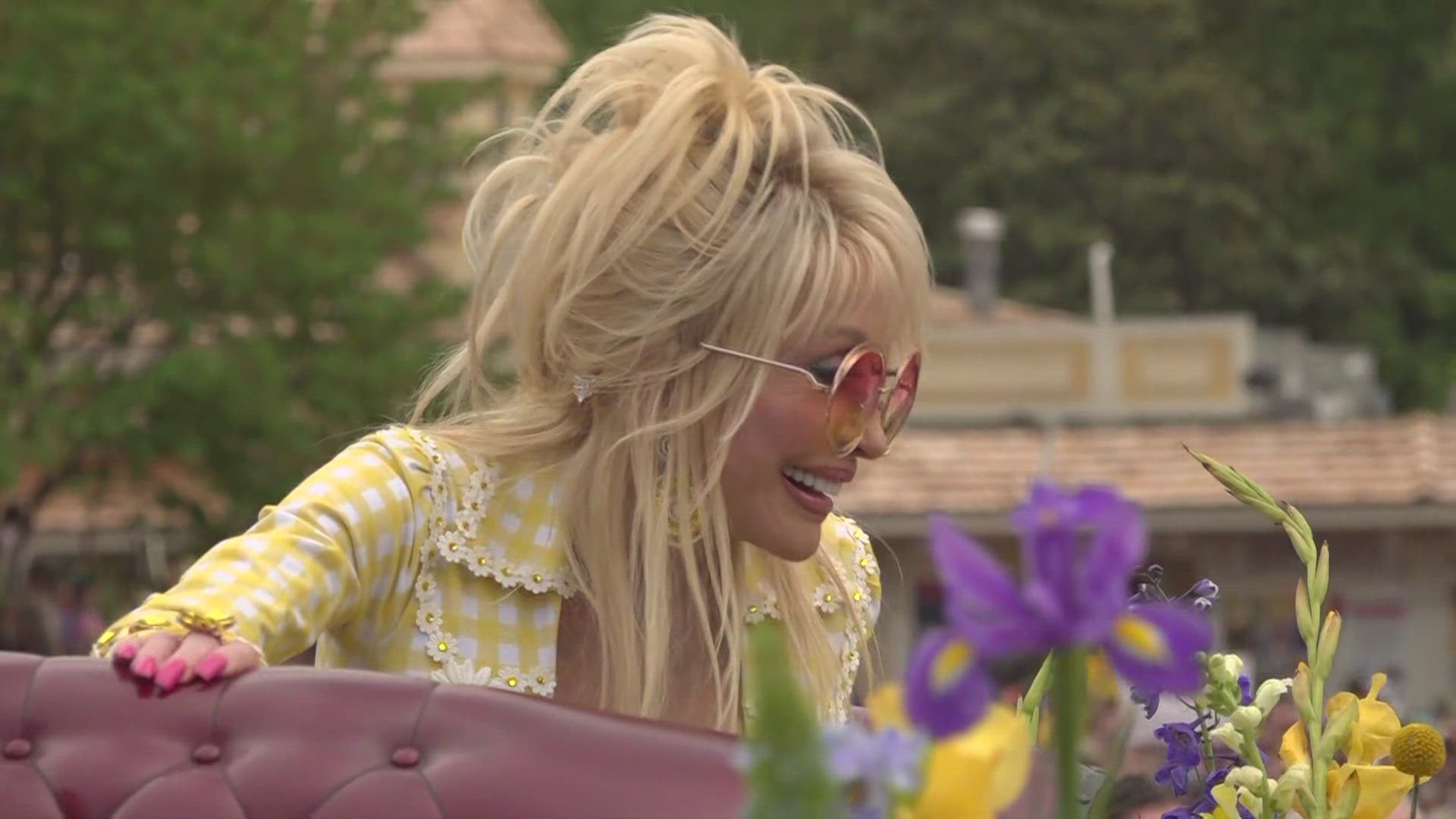 Fans waited for hours along a parade route for a glimpse of Dolly.
