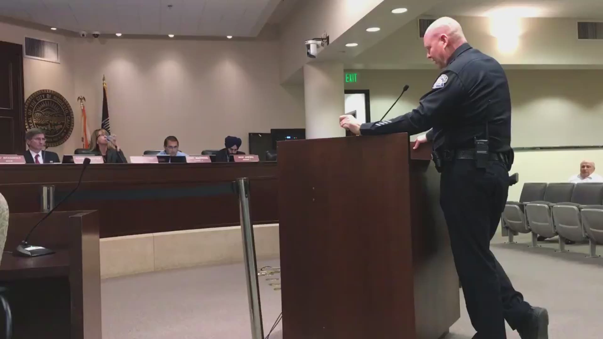City officials listened as the police chief and others tried them to convince them to allow the sale of the K-9 to the officer's family. They approved the sale unanimously for $1.