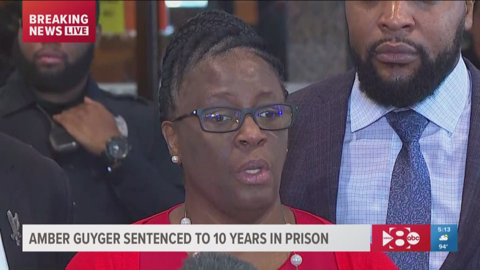 Botham Jean's mother Allison Jean addressed the public after Amber Guyger was sentenced Wednesday afternoon.