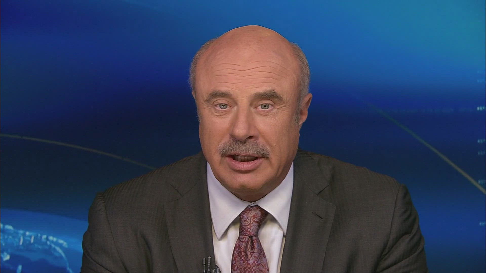 Dr. Phil was there “to get a first-hand look at the targeted operations,” according to his conservative TV channel, MeritTV.