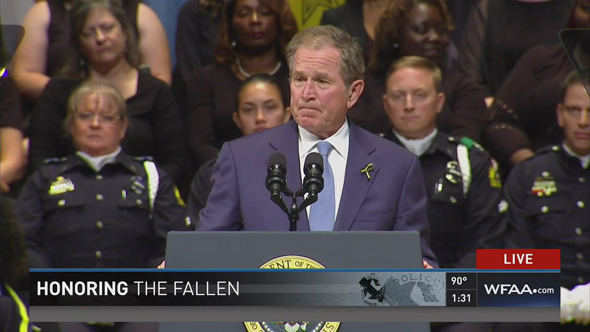 Honoring the Fallen: President George W. Bush speaks