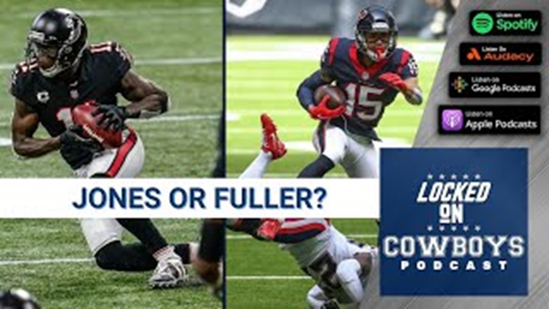 Marcus Mosher and Landon McCool of Locked On Cowboys discuss if the Dallas Cowboys could sign wide receivers Julio Jones or Will Fuller?