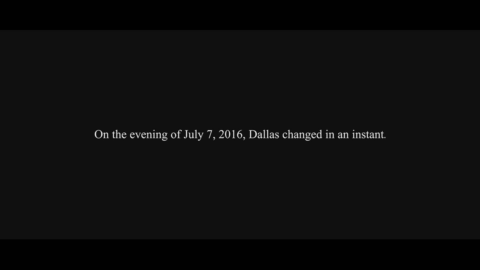 A poignant interview with WFAA reporter Tanya Eiserer as she remembers the tragedy that unfolded in Dallas on 7/7.