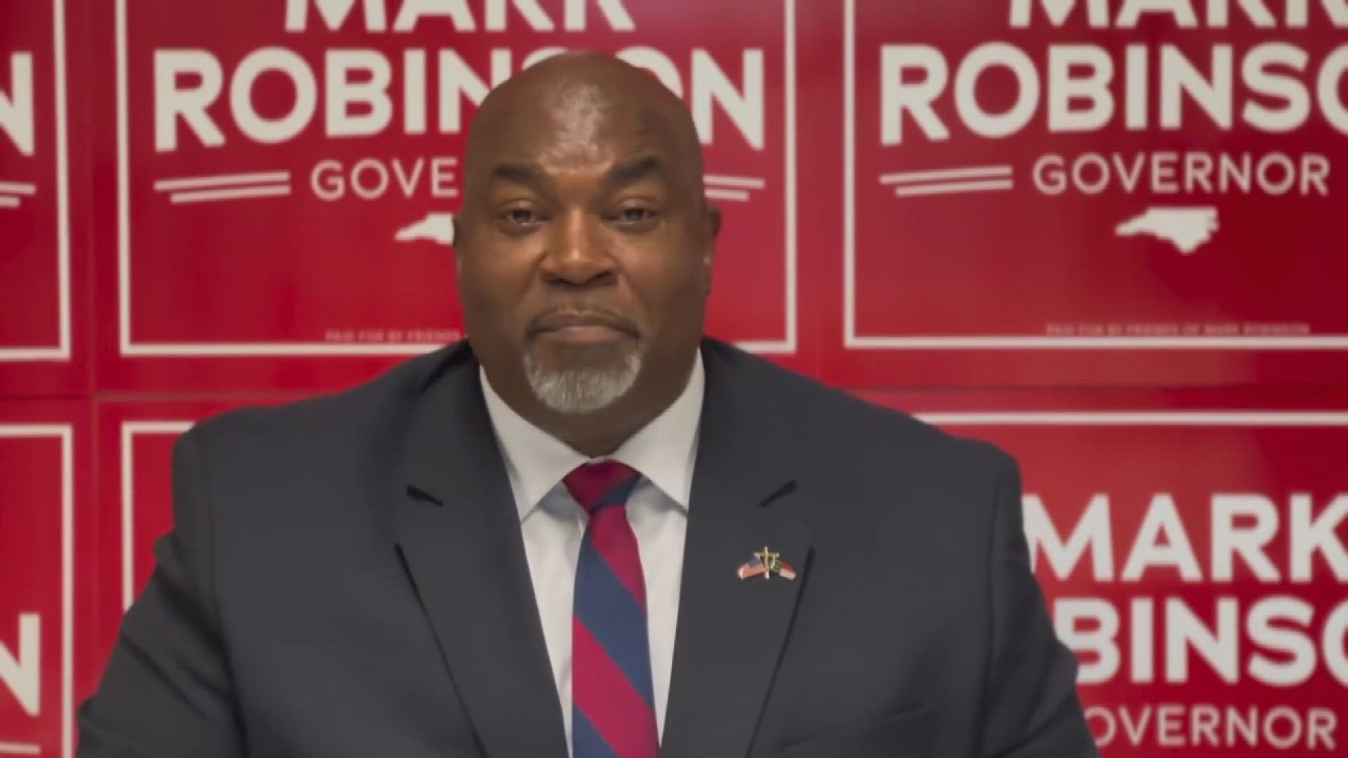 Robinson told voters the story was "salacious tabloid trash."