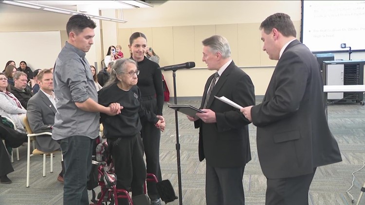 At 97 years old, woman receives honorary high school diploma