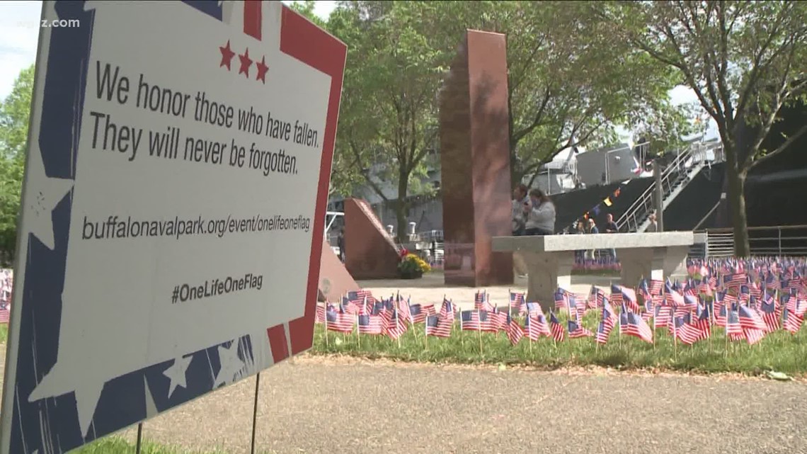 7,300 flags blanket Buffalo and Erie County Naval & Military Park grounds - Vimarsana News
