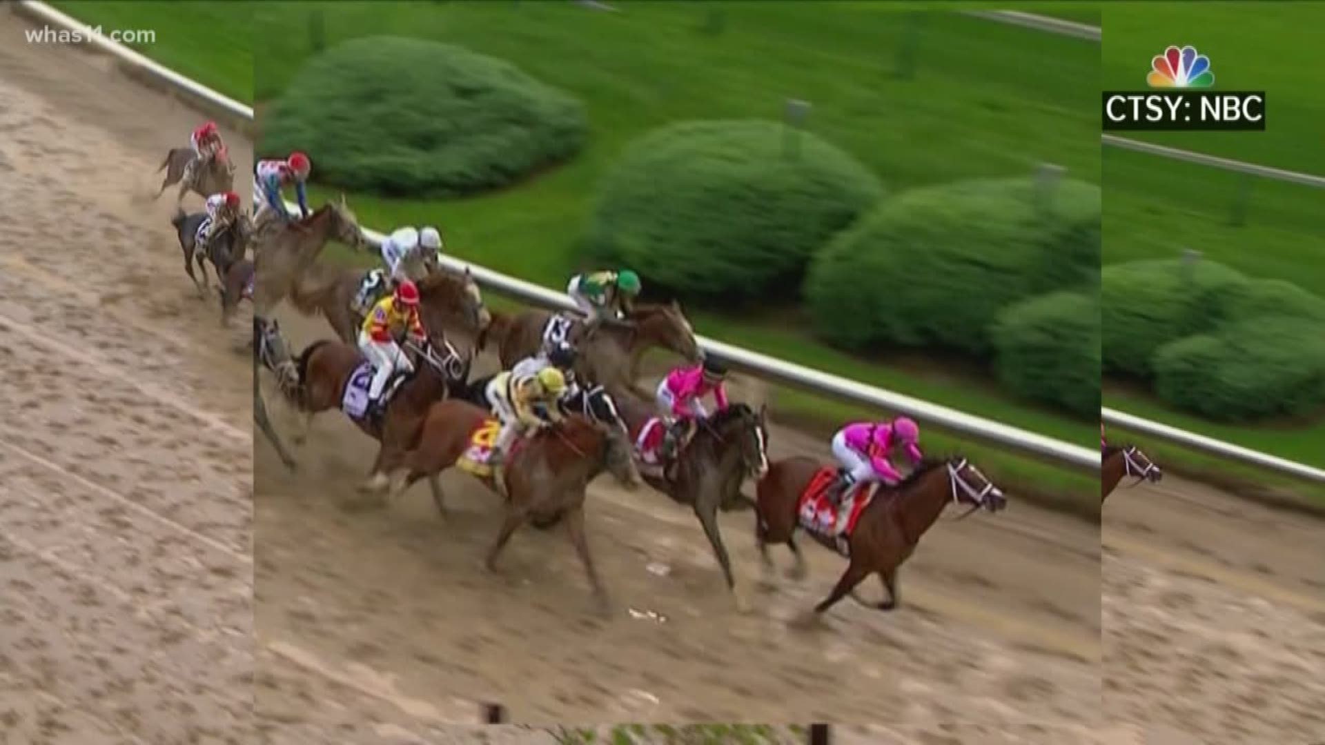 WHAS11's Whitney Harding explained how Maximum Security interfered with other horses during the Kentucky Derby, disqualifying him and crowning Country House the winner.