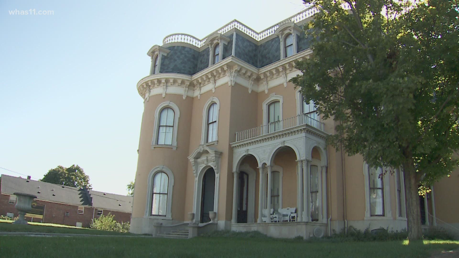 The event is being held every weekend in October and features a guided tour of the famed New Albany mansion showcasing scenes of grim Victorian-era history.