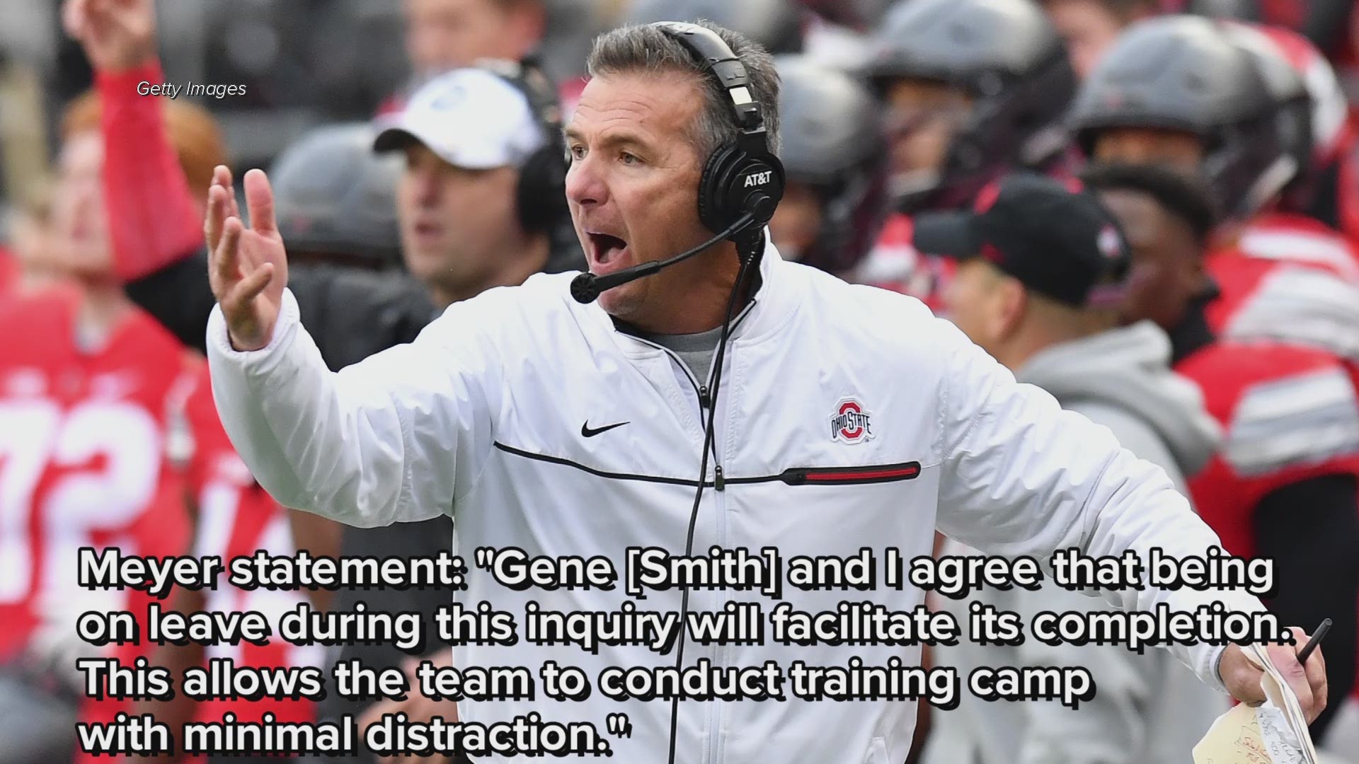 Ohio State places head coach Urban Meyer on administrative leave, opens investigation