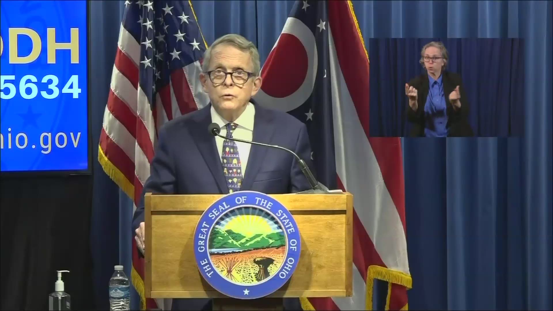 Staying Home.  Ohio Governor Mike DeWine announced on Monday that the state's K-12 schools will remain closed through the remainder of the current school year.