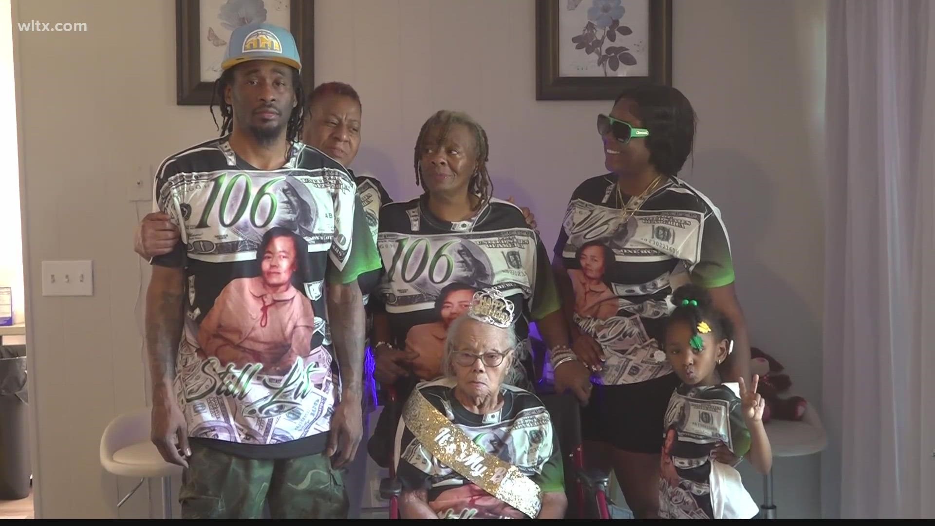 Lecie Worthy spent her 106th birthday with family during a special celebration.