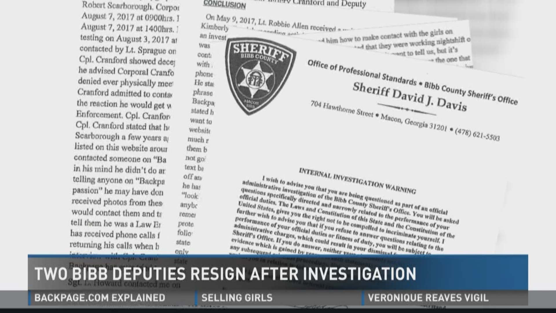 Two Bibb deputies resign after investigation