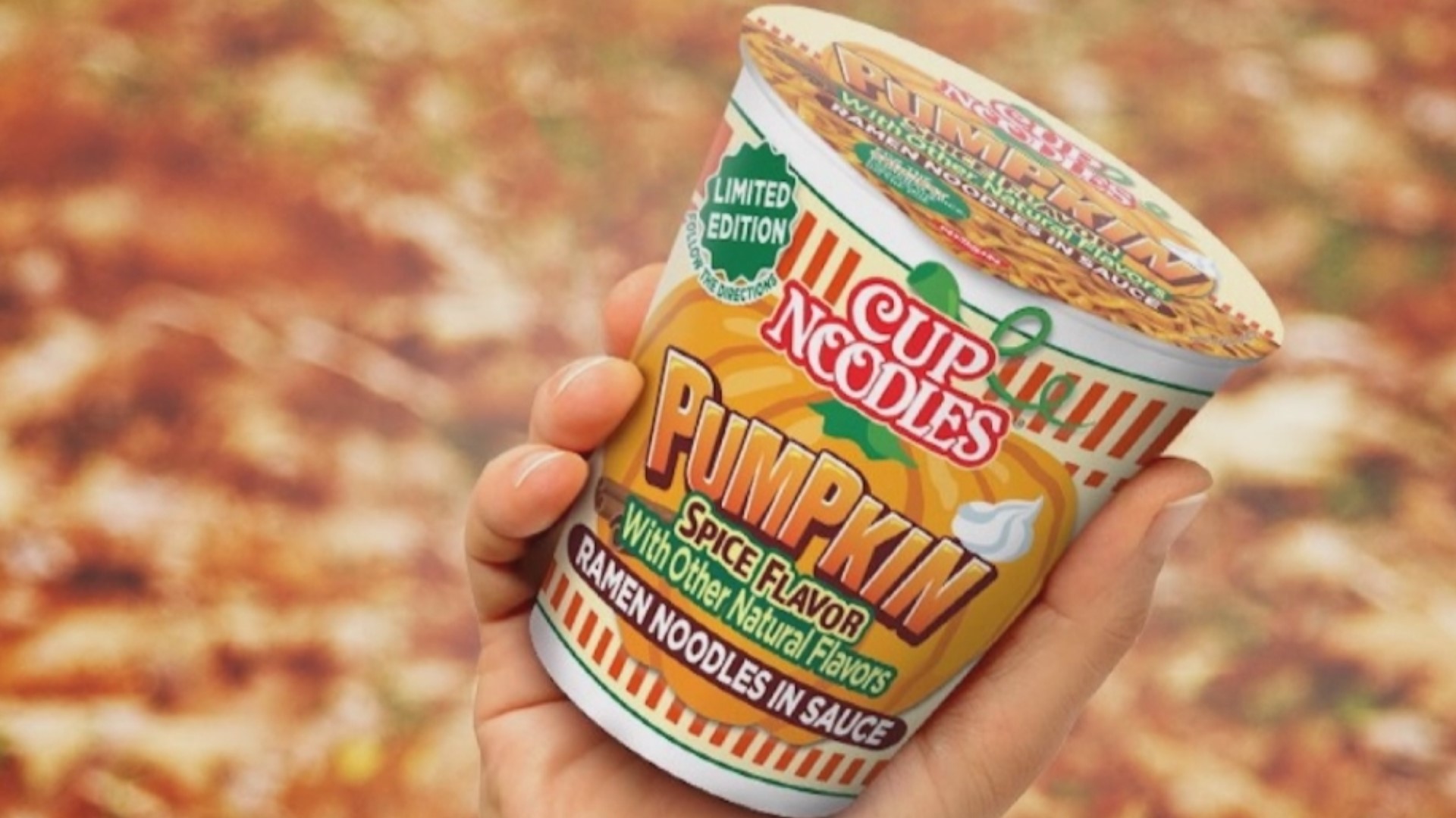 Pumpkin spice season has returned, and with it, Cup Noodles limited edition pumpkin spice flavor ramen.