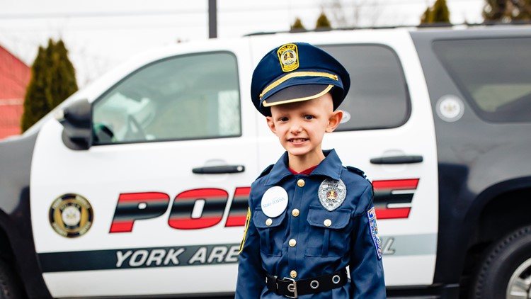 Pennsylvania boy gets wish granted, sworn in as a police officer