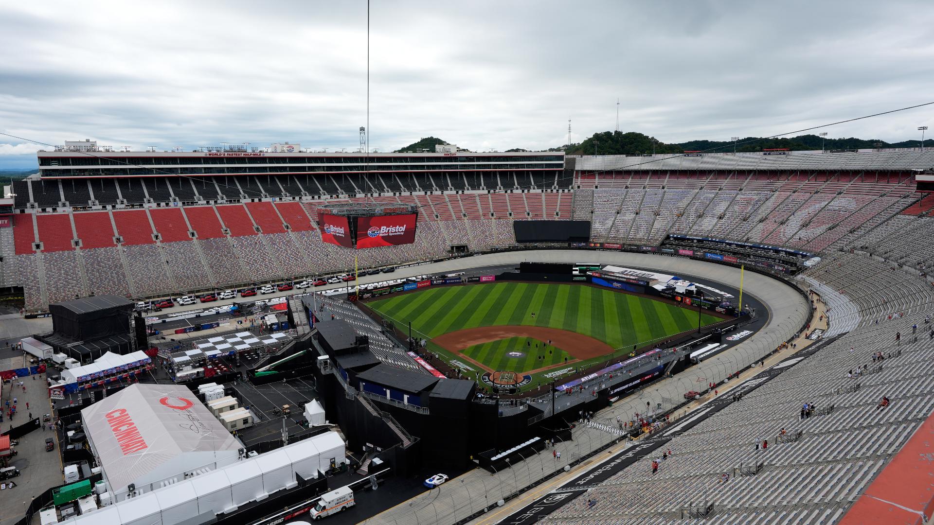 A baseball field in a racetrack? MLB's Speedway Classic at Bristol ...
