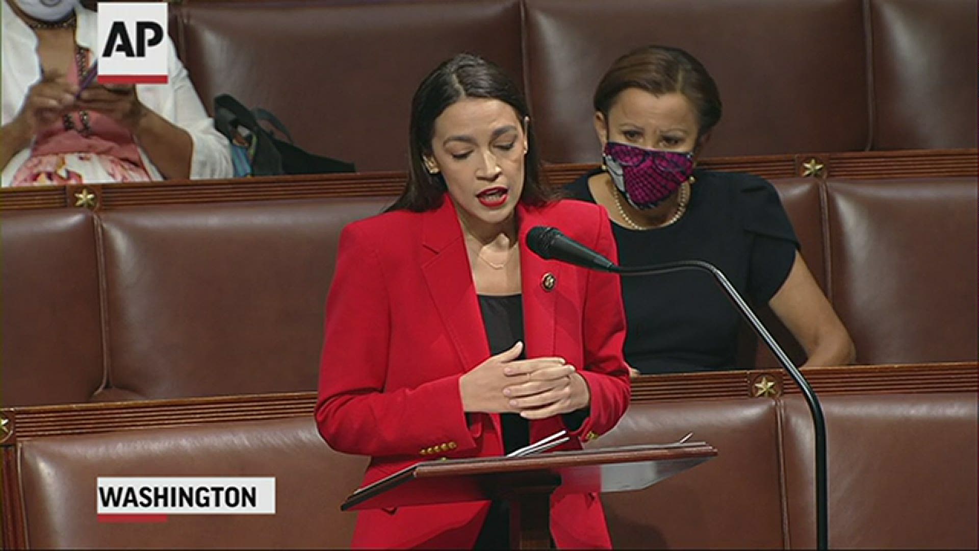 Ocasio-Cortez and other Democrats took to the House floor Thursday to demand an end to a sexist culture of “accepting violence and violent language against women.”