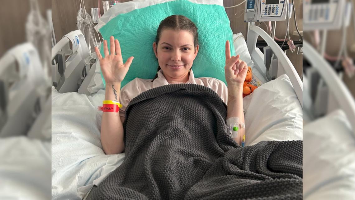 Young mom overcomes tracheal cancer — now, she's taking on Miles for Moffitt