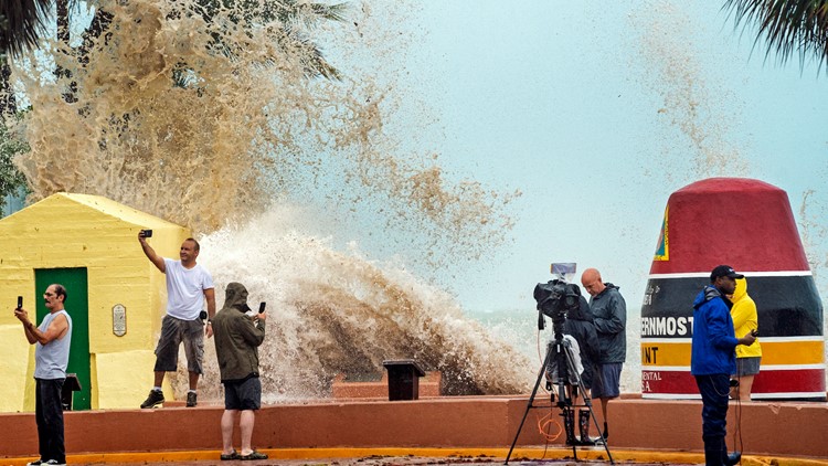 These people braved massive waves for social media posts