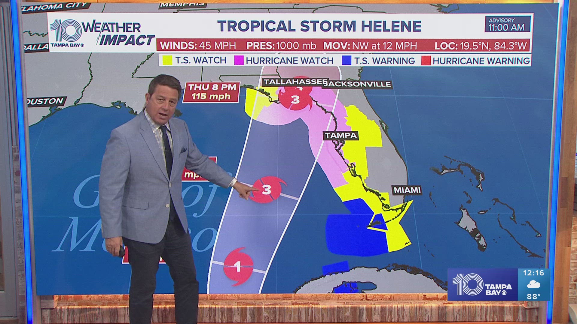 The Tampa Bay region should be prepared for Tropical Storm Helene to strengthen into a major hurricane.