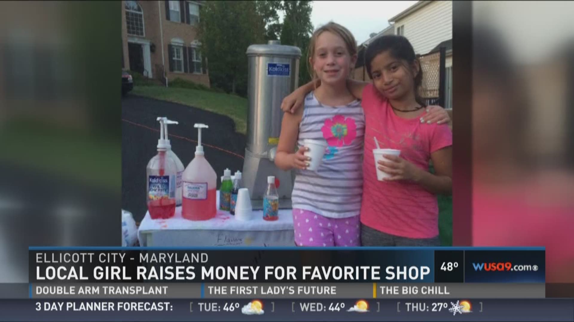 10 Year Old Sells Snow Cones To Help Ellicott City Business Thv11 Com