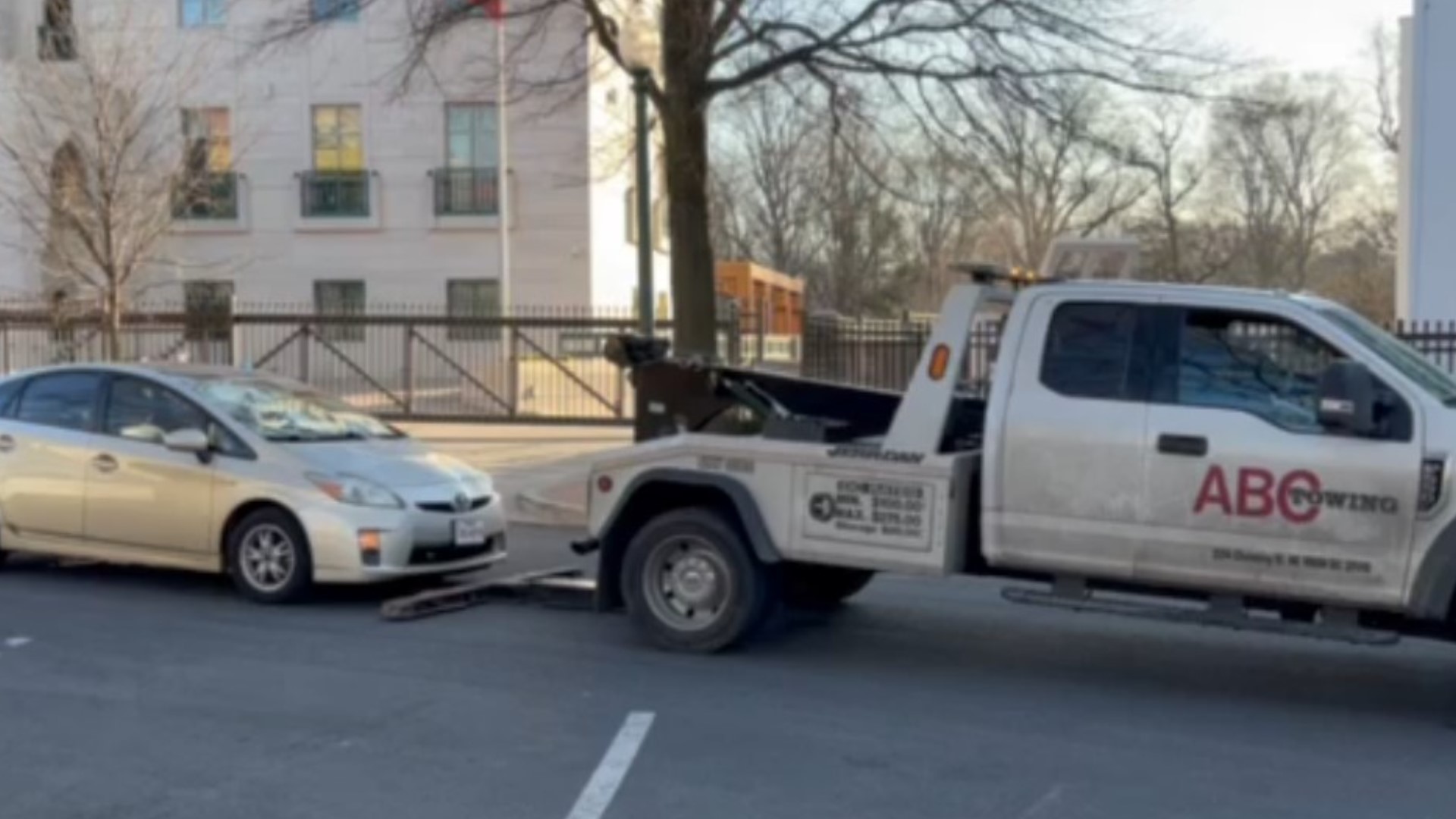 A man is in critical condition on Sunday after police say he set himself on fire outside the Embassy of Israel in Northwest D.C.