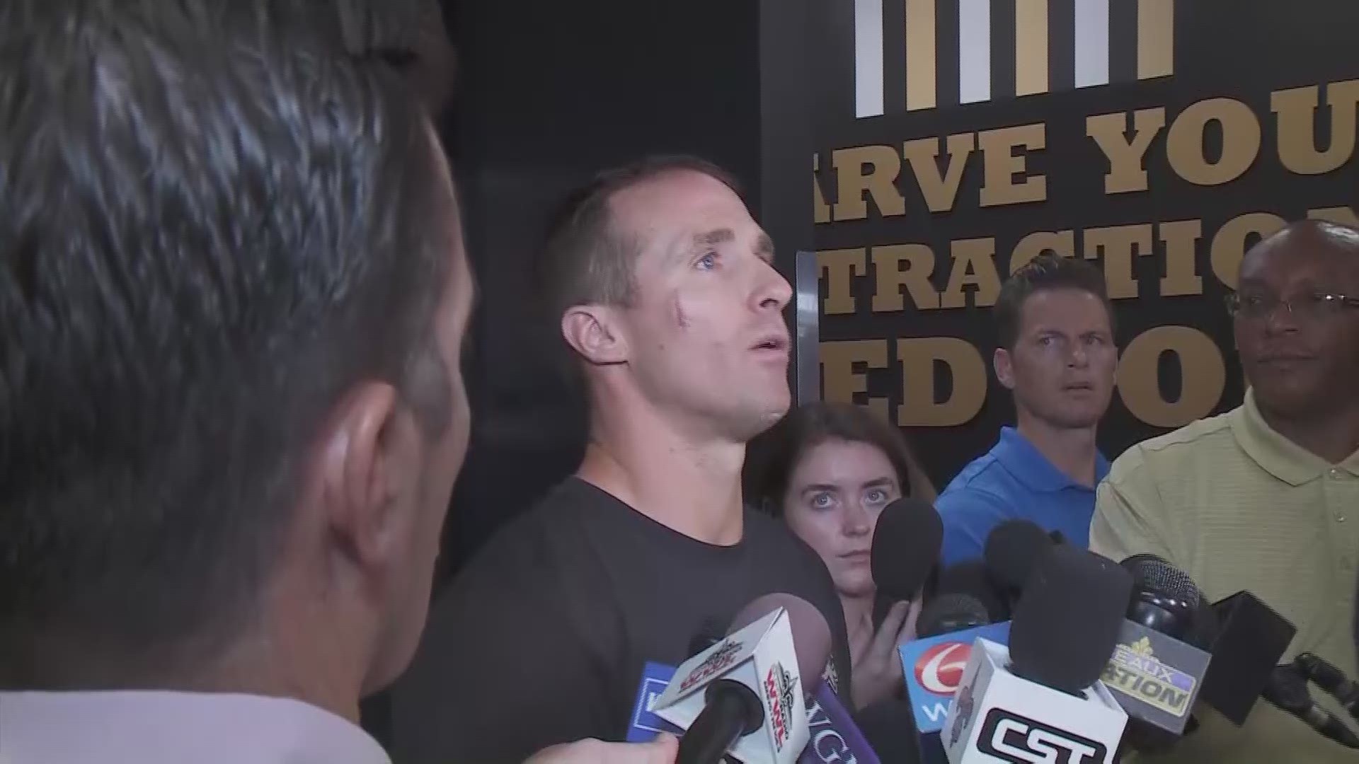 Brees said that he was unaware of the group's anti-LGBTQ message when he shot the ad for "Bring your Bible to School Day."