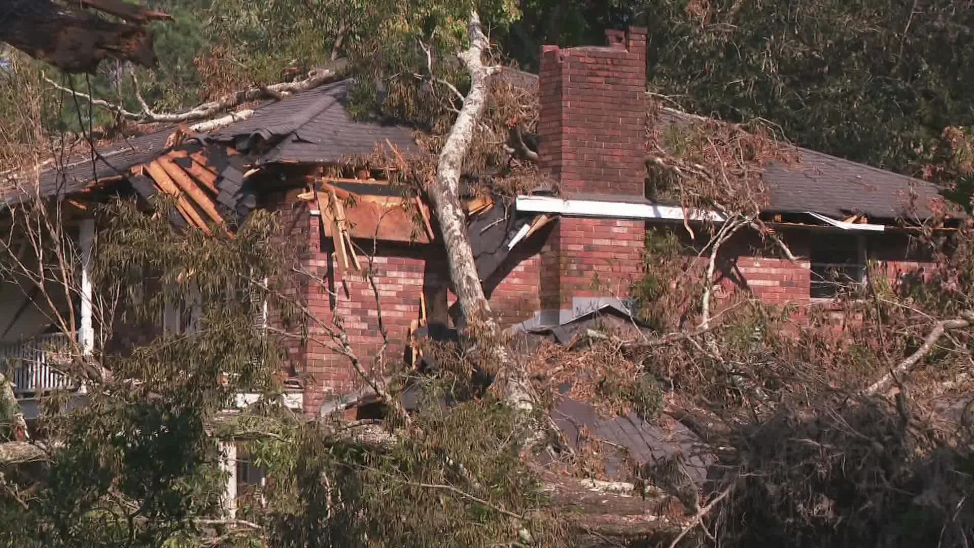 Repairs start nearly a week after Hurricane Ida that left cities in shambles including homes in St. Tammany.