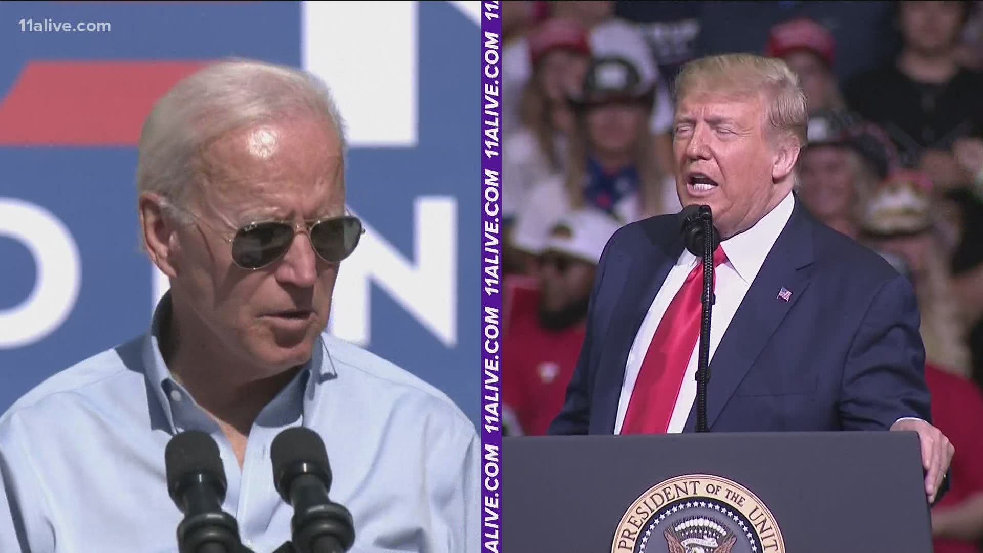 NBC reports Biden holds a double digit lead nationally over Trump.