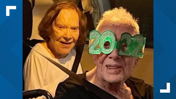 Jimmy and Rosalynn Carter ring in 2022 in style