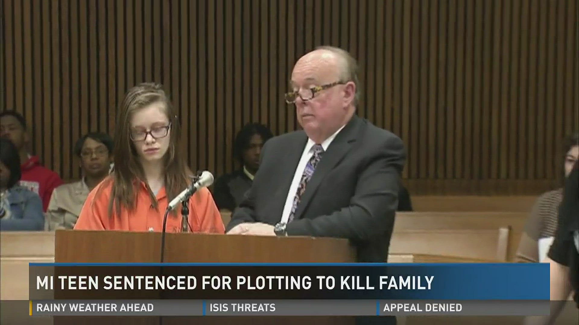 Michigan teen gets 10-20 years in plot to kill family thv11 picture